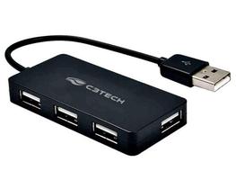 Hub Usb C3 Tech 4 Portas 2.0 Preto Hu-220Bk - C3 -tech