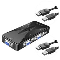Hub USB Chaveador Switch Kvm 4 Portas VGA Mouse Teclado
