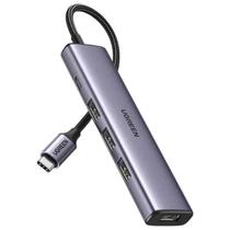 Hub usb com 1 porta usb-c e 4 portas usb-a cinza cm473 ugreen - 20841