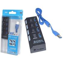 Hub Usb com 4 Portas High Speed 5 Gbps com Teclas On/off Suporta Hd até 1tb Hub Usb com 4 Portas High Speed 5 Gbps com Teclas On/off Suporta Hd até 1tb