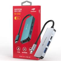 Hub Usb Com Saída Hdmi 4K, C3Tech, Hu-D50Gy - Cinza Hub Usb Com Saída Hdmi 4K, C3Tech, Hu-D50Gy - Cinza
