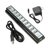 Hub USB De 10 Portas Para Teclado, Mouse, Pen Drive, Adaptador De Carregamento Para Celular, Divisor