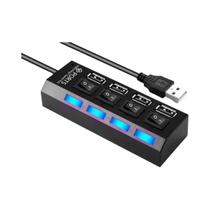 Hub USB De 4/7 Portas Com Interruptor ON/OFF Adaptador Divisor Multi USB Acessórios Para Computador