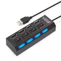 Hub Usb Extensor 4 Portas 2.0 com Interruptor Lehmox MIR Hub Usb Extensor 4 Portas 2.0 com Interruptor Lehmox MIR