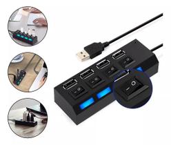 Hub Usb Extensor 4 Portas 2.0 Com Interruptor P/ Dados