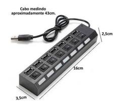 Hub Usb Extensor 7 Portas Chave Seletora 2.0 Hub Usb Extensor 7 Portas Chave Seletora 2.0