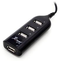 HUB USB Knup HB T56 4 Portas Preto HUB USB Knup HB T56 4 Portas Preto