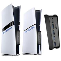 Hub USB Megadream de 6 portas para PS5 Pro/Slim com porta de carregador