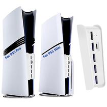 Hub USB Megadream de 6 portas para PS5 Pro/Slim com porta de carregador Hub USB Megadream de 6 portas para PS5 Pro/Slim com porta de carregador