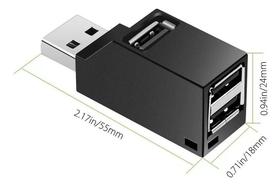 Hub USB Multifuncional 3 Portas 2.0 Tomate MST-011