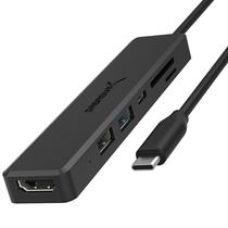 Hub USB Multiportas Sabrent com HDMI 4K, Power Delivery (60W) e Leitor de Cartões SD/MicroSD