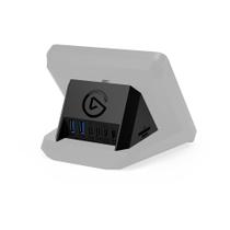 HUB USB Para Stream Deck + Elgato, 2 USB-C, 2 USB-A, Fornecimento de Energia, Leitor de Cartão SD e MicroSD, Mac e PC, Preto - 10GBN9901