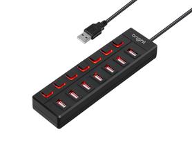 Hub usb - plug usb 7 portas 2.0 com chave on/off Hub usb - plug usb 7 portas 2.0 com chave on/off