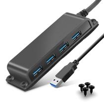 Hub USB Rocketek Mesa portátil USB 3.0 de 4 portas com cabo de 100 cm