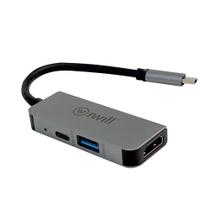 Hub Usb Tipo C, 3 Em 1, Hdmi, Usb, Usb-C