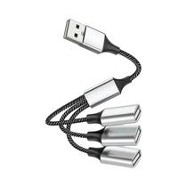 Hub USB Tipo C Com 4 Portas, Transmissão Rápida De Dados, Adaptador Multi-Dispositivo OTG Hub USB Tipo C Com 4 Portas, Transmissão Rápida De Dados, Adaptador Multi-Dispositivo OTG