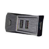 Hub USB Tipo-C Para Tesla Model Y E Model 3, Divisor Digital Para Porta-Luvas, Estação De