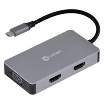 Hub Usb Tipo C / Type C 5 Em 1 Com 2 Hdmi