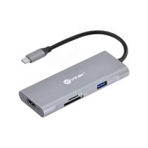 Hub Usb Tipo C / Type C 7 Em 1 C/ 3x Usb 3.0 + Leitor De Cartão Sd/tf + Hdmi + Tipo C - Hc-7 Hub Usb Tipo C / Type C 7 Em 1 C/ 3x Usb 3.0 + Leitor De Cartão Sd/tf + Hdmi + Tipo C - Hc-7