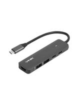 Hub Usb Type C 5 Em 1 - 2x Usb 3.0 + Hdmi 4k + Type C Pd 100w + Type C Dt Vinik - Hv51c