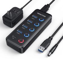 Hub USB Wenter 5 Portas USB 3.0 + Porta de Carregamento Tipo C