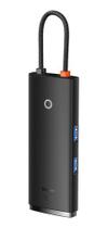 Hub USBC Baseus 6 em 1 HDMI 4K, USB 3.0, Leitor SD/TF e PD 100W para Notebook e Celular