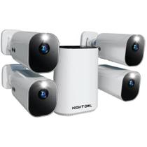 Hub Wi-Fi Night Owl com cartão microSD de 64 GB e 4 câmeras de bateria