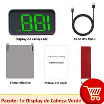 HUD Automotivo HD M2: Velocímetro GPS Digital KM/H Com Projetor Para Para-brisa - Eletrônicos HUD Automotivo HD M2: Velocímetro GPS Digital KM/H Com Projetor Para Para-brisa - Eletrônicos