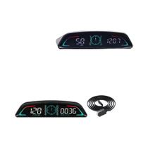 HUD B3 Para Carro, Display Digital OBD2 GPS, Velocímetro, Alarme, RPM, Temperatura Da Água, HUD B3 Para Carro, Display Digital OBD2 GPS, Velocímetro, Alarme, RPM, Temperatura Da Água,