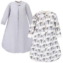 Hudson Baby Unisex Baby Premium Quilted Long Sleeve Saco de Dormir e Cobertor Vestível, Royal Safari, 0-6 Meses