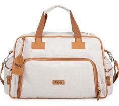 Hug Bolsa Mala Maternidade Bebê Mimosa Grande Bege