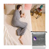 Hug Sleep, Sleep Pod Move The Original Cooling Machine Washable Wearable Blanket + Weighted Blanket Alternative Como visto no tanque de tubarão para homens, mulheres, adolescentes e crianças, cinza, médio