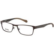 Hugo Boss 0873 005N 00 Óculos Masculino Matte Brown Reframe