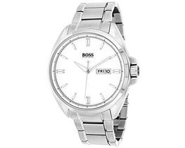 Hugo Boss 1513040 Mostrador Masculino Prata Aço Inoxidável Bracel