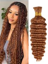 Human Braiding Hair Clong Deep Wave Bulk 20 polegadas 30 Auburn