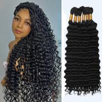 Human Braiding Hair CyorHRT Boho Braids 150g 45cm 6 pacotes