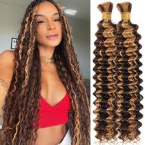 Human Braiding Hair Hair Highlight 24 polegadas 100g 2 pacotes Boho