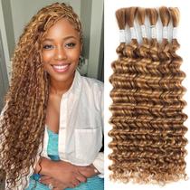 Human Braiding Hair Renyarch Deep Wave 16 polegadas 150g 6 pacotes