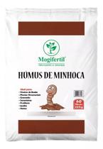 Humus De minhoca Adubo 100% Orgânico Mogifertil 20kg 40lts