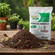 Húmus De Minhoca Adubo Orgânico Gold Plant 5kg ou 25 kg