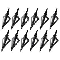 Hunting Broadheads Sinbadteck, 3 lâminas, 100 g para arcos, 12 unidades