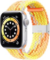 Huoguo compatível com pulseiras Apple Watch iWatch 38 mm/40 mm/41 mm - 4,5 -7,9" mulheres homens, pulseira esportiva elástica elástica ajustável trançada solo loop para iWatch Series 7/6/SE/5/4/3/2/1 Huoguo compatível com pulseiras Apple Watch iWatch 38 mm/40 mm/41 mm - 4,5 -7,9" mulheres homens, pulseira esportiva elástica elástica ajustável trançada solo loop para iWatch Series 7/6/SE/5/4/3/2/1