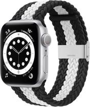 Huoguo compatível com pulseiras Apple Watch iWatch 38 mm/40 mm/41 mm - 4,5 -7,9" mulheres homens, pulseira esportiva elástica elástica ajustável trançada solo loop para iWatch Series 7/6/SE/5/4/3/2/1 Huoguo compatível com pulseiras Apple Watch iWatch 38 mm/40 mm/41 mm - 4,5 -7,9" mulheres homens, pulseira esportiva elástica elástica ajustável trançada solo loop para iWatch Series 7/6/SE/5/4/3/2/1