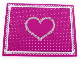 HUOGUO Love Pattern Nail Shop Almofada de mão especial Almofada de renda com ponta de onda Almofada de unhas Beleza Maquiagem Ferramenta de unha Arte de unha feita em casa, estilo 3