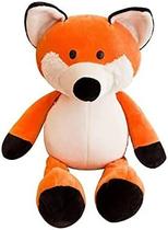 HUOGUO Stuffed Forest Animals Animais da selva 10-12 polegadas Brinquedos de pelúcia Fofo Macaco de Pelúcia Raposa Girafa Tigre Elefante Shar Pei Leão Zebra Pelúcia Animal Tema Festa (Fox)