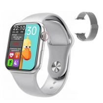 Hw12 41mm Relógio Smart Digital compatível Android e ios com Pulseira Metal Extra