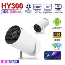 HY300 Projetor Freestyle Full HD Dual Mini Portátil WIFI Home Theater Cinema Ao Ar Livre Suporte 1080P 4K