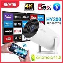HY300 Projetor Freestyle Full HD Dual Mini Portátil WIFI Home Theater Cinema Ao Ar Livre Suporte 1080P 4K