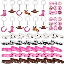 HydRen, 48 peças, Cowgirl Party Favors, pulseiras de silicone, chaveiros de acrílico, adesivos HydRen, 48 peças, Cowgirl Party Favors, pulseiras de silicone, chaveiros de acrílico, adesivos