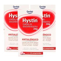 Hystin 2mg com 20 Comprimidos Kit com três unidades